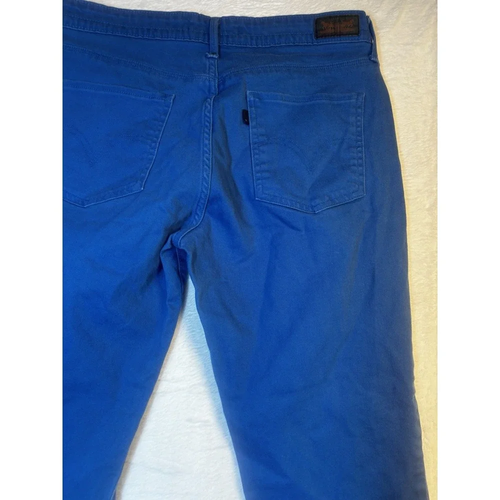 Levi's Jeans Mid Rise Skinny Cobalt‎ Blue Size 12